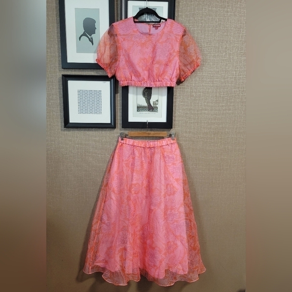 Staud Frieze Cropped Top and Mattia Skirt 2 Piece Set - Picture 4 of 12